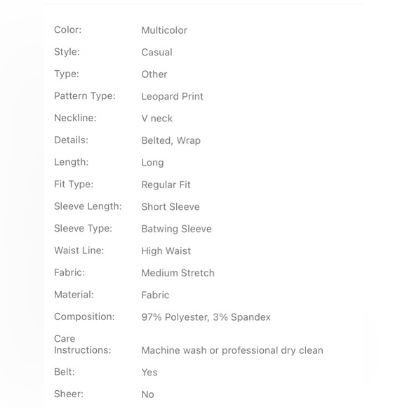 Leopard print dolman sleeve belted jumpsuit - Picture 6 of 6